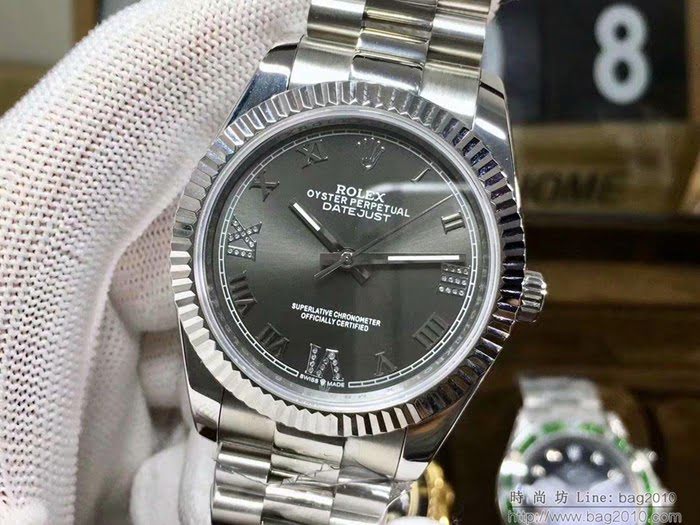 ROLEX勞力士 日誌系列 全新款 經典羅馬刻度設計 奢華典雅 男士腕表  wssb3722